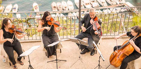 String quartet in Amalfi